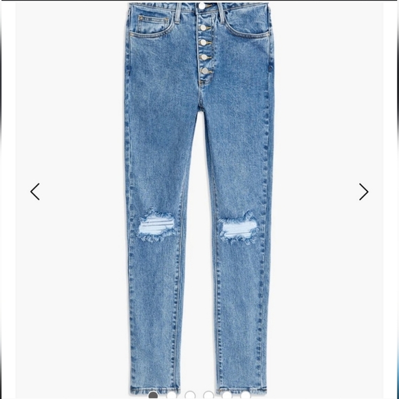 NEW We Wore What The Danielle Jeans High Rise Straight 27 - Picture 2 of 14